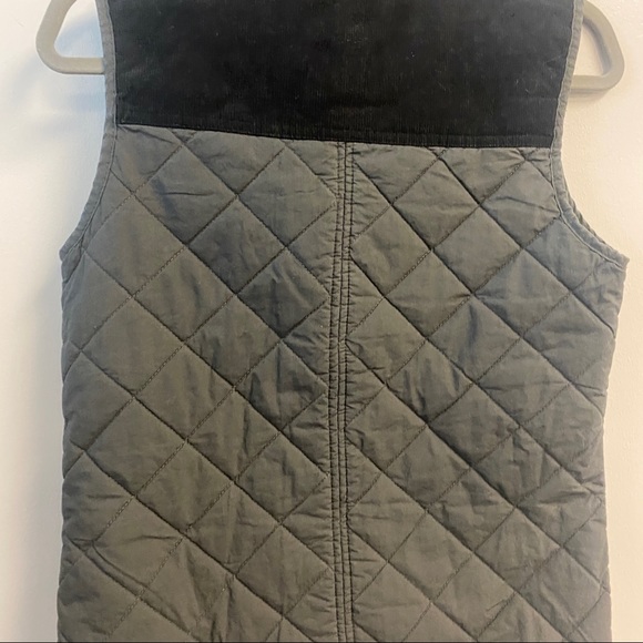 ASOS quilted olive green vest with flannel pocket size XXS - Picture 11 of 13